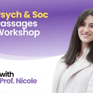 Psych & Soc Passages Workshop with Nicole